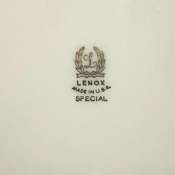 VINTAGE Lenox Special IVORY GOLD GILT SAILING SHIP SCHOONER 10 1/2" Dinner Plate - Picture 4 of 5